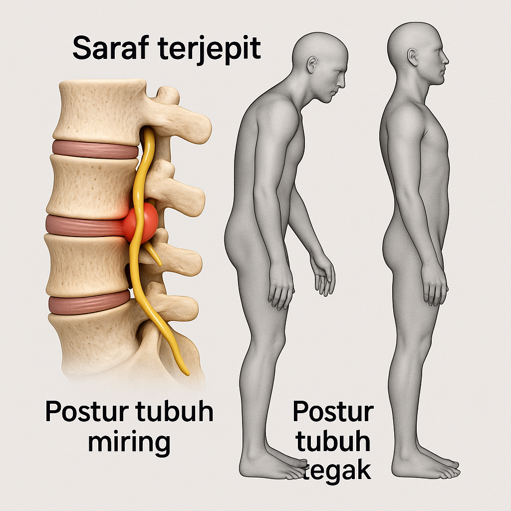 Sulit Berdiri Tegak? Bisa Jadi Saraf Kejepit, Bukan Cuma Stres!